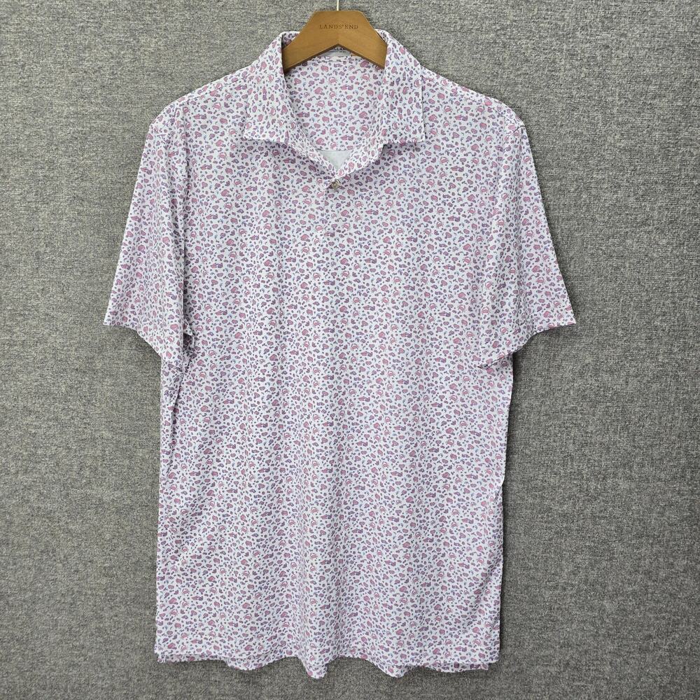 PETER MILLAR FEATHERWEIGHT UPF 50 POLO SHIRT, SIZE M